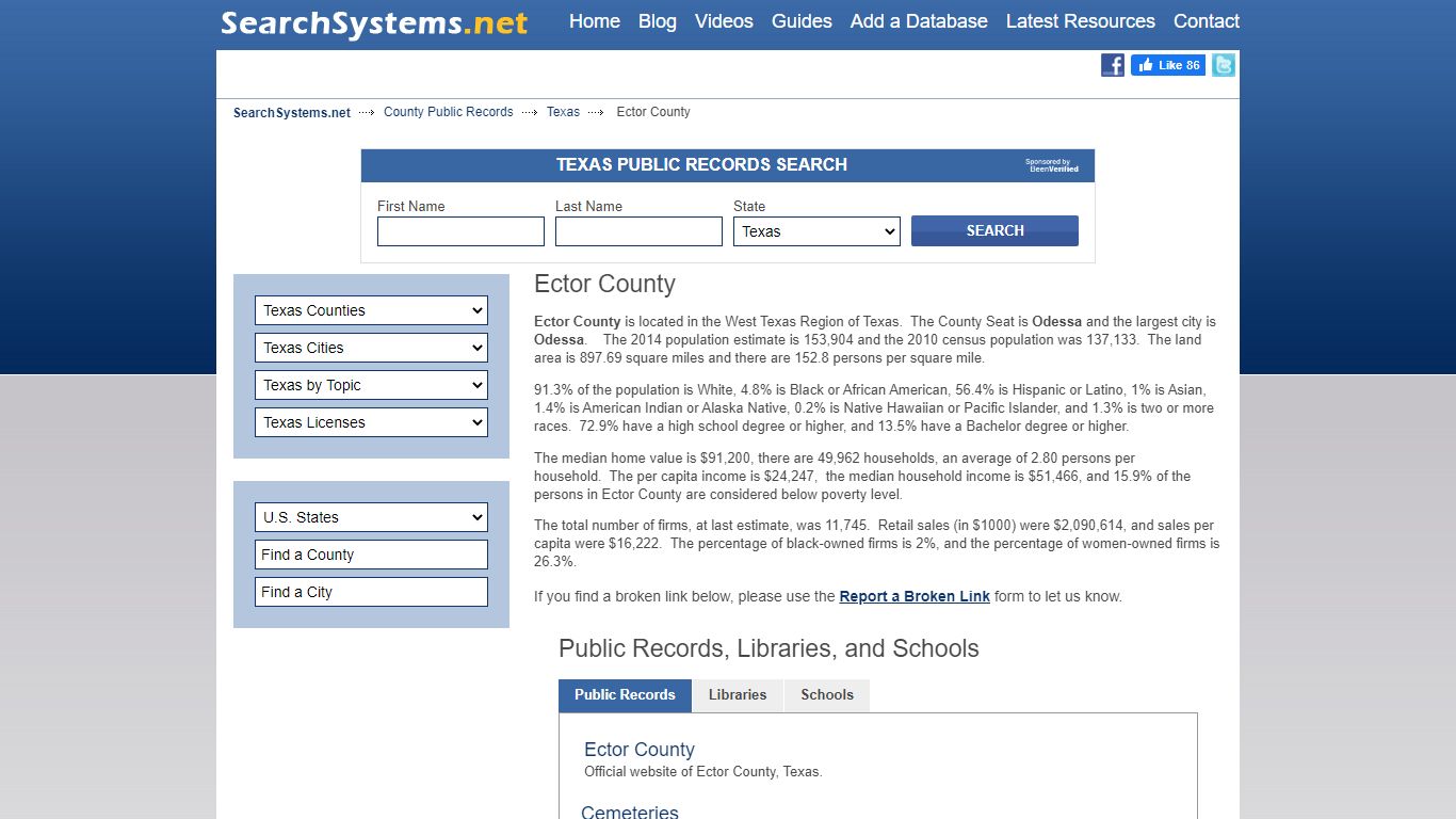 Ector County Criminal and Public Records